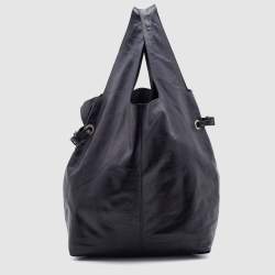 Pre Owned Givenchy Black Leather Hobo