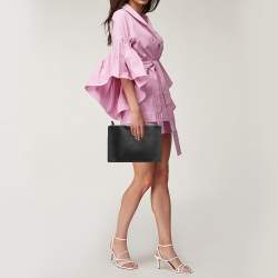 Pre Owned Givenchy Black Leather Medium Antigona Pouch