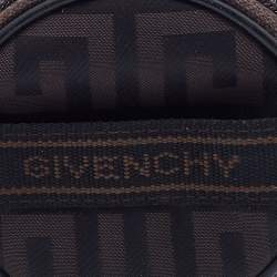 Pre Owned Givenchy Brown Signature Fabric Coin Purse