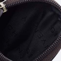 Pre Owned Givenchy Brown Signature Fabric Coin Purse