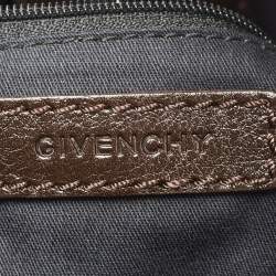 Pre Owned Givenchy Brown Ostrich(Leg) and Leather Elschia Billy Sac Hobo