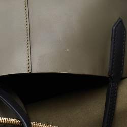 Pre Owned Givenchy Olive Green Leather Large Antigona Shopper Tote