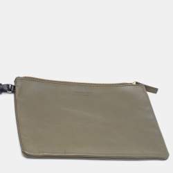 Pre Owned Givenchy Olive Green Leather Large Antigona Shopper Tote