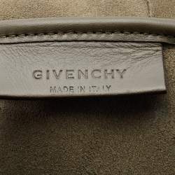 Pre Owned Givenchy Olive Green Leather Large Antigona Shopper Tote