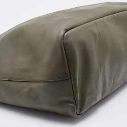 Pre Owned Givenchy Olive Green Leather Large Antigona Shopper Tote