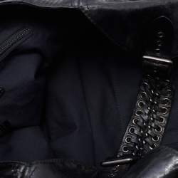 Pre Owned Givenchy Black Leather Hobo 