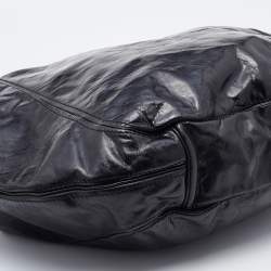Pre Owned Givenchy Black Leather Hobo 