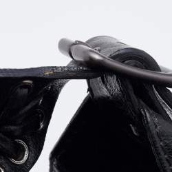 Pre Owned Givenchy Black Leather Hobo 