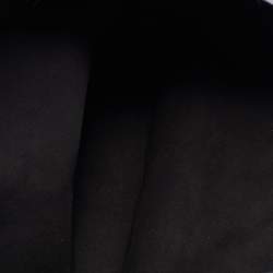 Pre Owned Givenchy Black Leather Antigona Logo Embroidered Shopper Tote