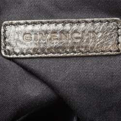 Pre Owned Givenchy Brown Two Tone Leather Large Pandora Shoulder Bag