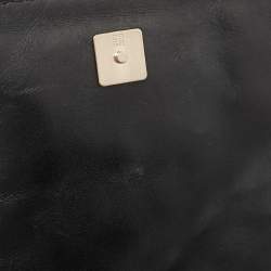 Givenchy Black Fabric and Leather Studded Flap Clutch