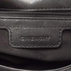 Givenchy Black Fabric and Leather Studded Flap Clutch