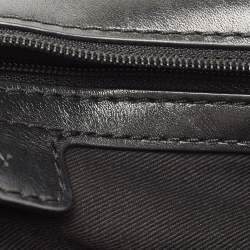 Givenchy Black Fabric and Leather Studded Flap Clutch