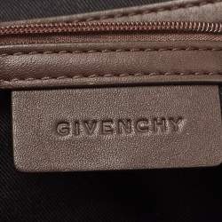 Givenchy Dark Brown Monogram Canvas and Leather Double Zip Tote 