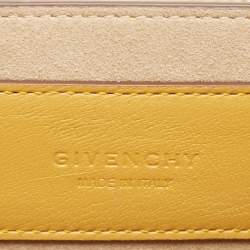 Pre Owned Givenchy Mustard Leather GV3 Shoulder Bag