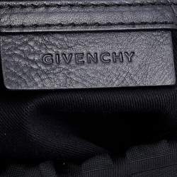 Pre Owned Givenchy Black Monogram Nylon and Leather Hobo