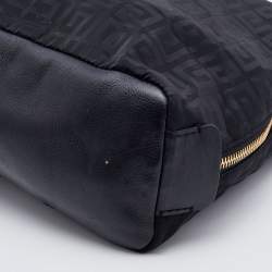 Pre Owned Givenchy Black Monogram Nylon and Leather Hobo