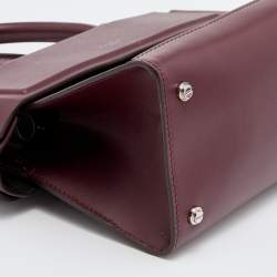 Givenchy Burgundy Leather Mini Horizon Crossbody Bag