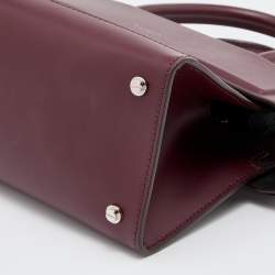 Givenchy Burgundy Leather Mini Horizon Crossbody Bag
