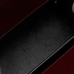 Givenchy Burgundy Leather Mini Horizon Crossbody Bag