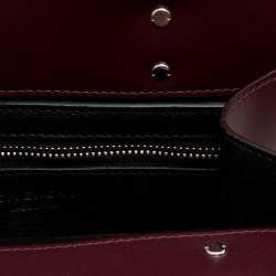 Givenchy Burgundy Leather Mini Horizon Crossbody Bag