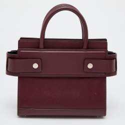 Givenchy Burgundy Leather Mini Horizon Crossbody Bag