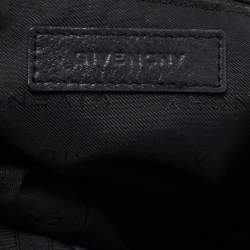 Givenchy Black Monogram Fabric and Leather Hobo