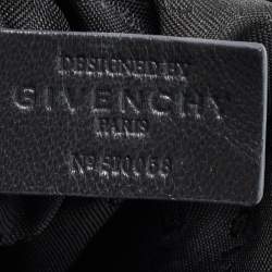 Givenchy Black Monogram Fabric and Leather Hobo