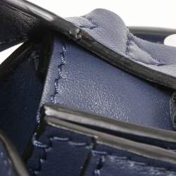 مملوكة مسبقًا Givenchy Navy Blue Leather Mini Infinity Saddle Bag