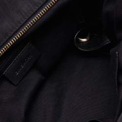 Givenchy Black Monogram Canvas and Leather Zip Satchel