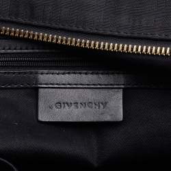 Givenchy Black Monogram Canvas and Leather Zip Satchel