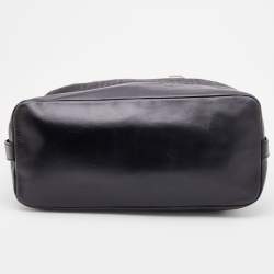 Givenchy Black Monogram Canvas and Leather Zip Satchel