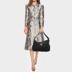 Pre Owned Givenchy Black Signature Fabric Logo Shoulder Bag