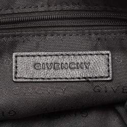 Pre Owned Givenchy Black Signature Fabric Logo Shoulder Bag