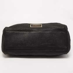 Pre Owned Givenchy Black Signature Canvas and Leather Double Zip Tote