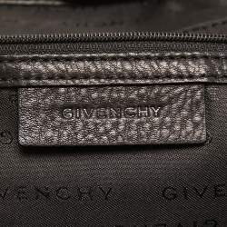 Pre Owned Givenchy Black Signature Canvas and Leather Double Zip Tote