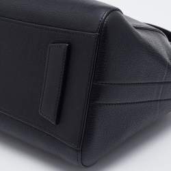 Pre Owned Givenchy Black Leather Small Antigona Satchel