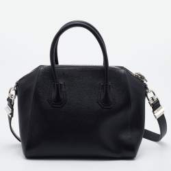 Pre Owned Givenchy Black Leather Small Antigona Satchel
