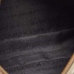 Givenchy Black Monogram Canvas and Leather Tassel Baguette Bag