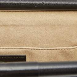 Pre Owned Givenchy Black Quilted Leather Large Gem Shoulder Bag