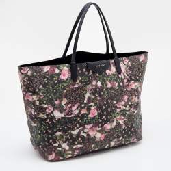 Pre Owned Givenchy Multicolor Floral Print Coated Canvas and Leather Antigona Shopper Tote