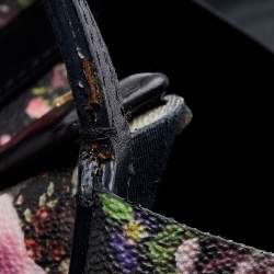 Pre Owned Givenchy Multicolor Floral Print Coated Canvas and Leather Antigona Shopper Tote