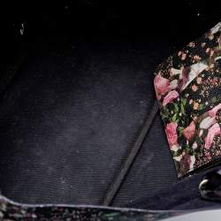 Pre Owned Givenchy Multicolor Floral Print Coated Canvas and Leather Antigona Shopper Tote