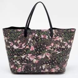 Pre Owned Givenchy Multicolor Floral Print Coated Canvas and Leather Antigona Shopper Tote