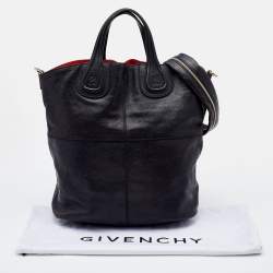 Pre Owned Givenchy Black Leather Large Nightingale Hobo