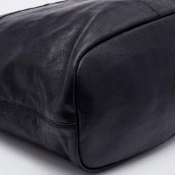 Pre Owned Givenchy Black Leather Large Nightingale Hobo