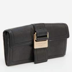 Givenchy Deep Green Leather Flap Continental Wallet
