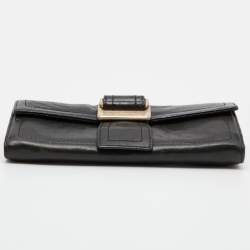 Givenchy Deep Green Leather Flap Continental Wallet