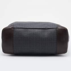 Givenchy Grey/Brown Monogram Coated Canvas and Leather Tote