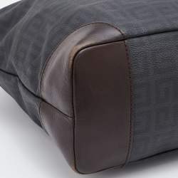 Givenchy Grey/Brown Monogram Coated Canvas and Leather Tote